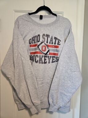 Ohio State Buckeyes Gray Crewneck Sweatshirt Size 2X Gildan brand